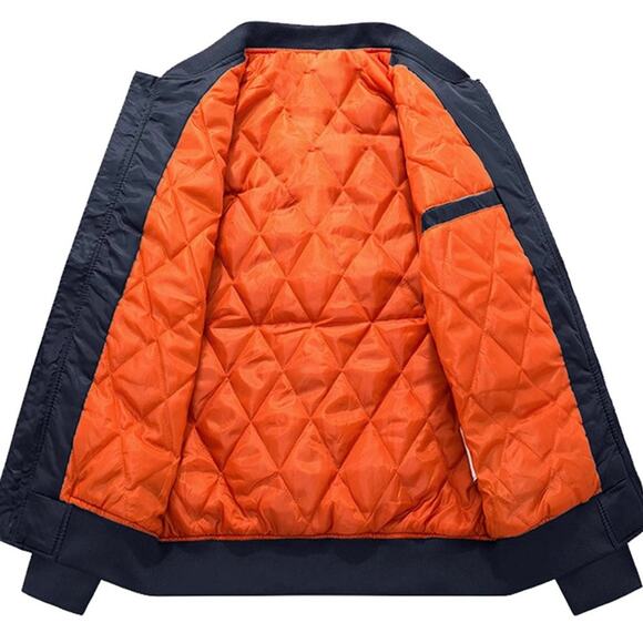 TACVASEN Men's Jackets-Windproof Bomber Jacket Full Zip Winter Warm Padded Coats - Picture 4 of 9